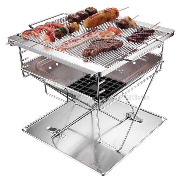 BBQ Grill Outdoor Stainless Steel Grill Foldable Portable Oven