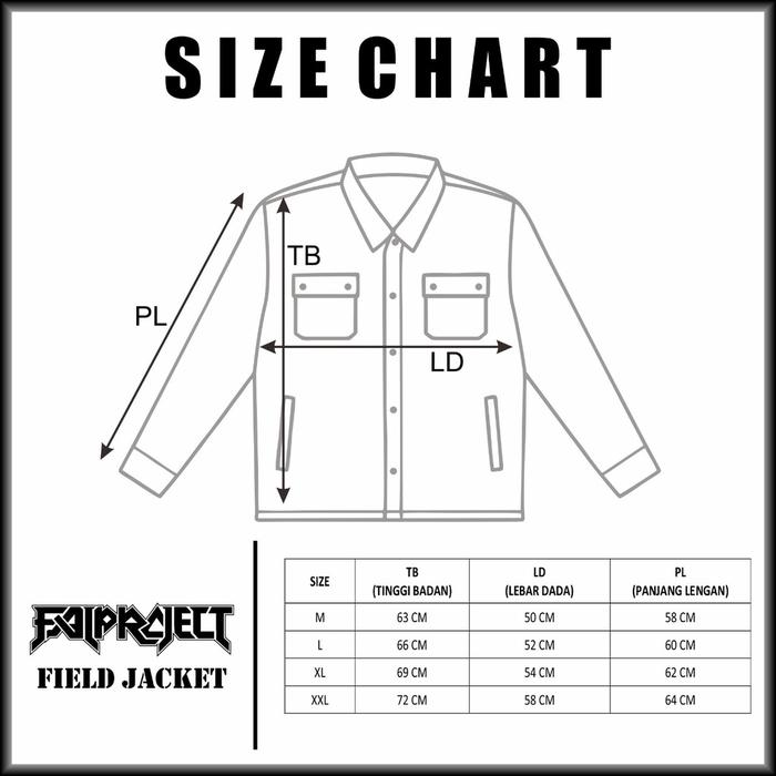 TERLARIS JAKET PRIA  SEMIPARKA HIJAU ARMY FULL BORDIR - Field Jacket semi parka | Jaket Trucker semi
