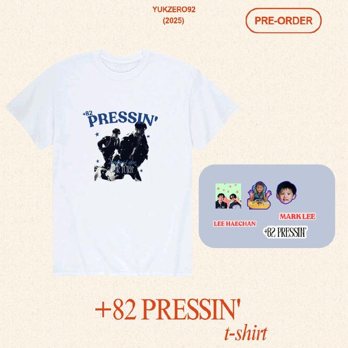 +82 pressin' t-shirt mark haechan