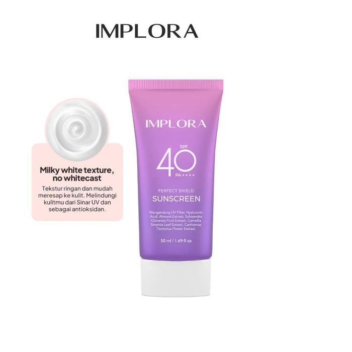 IMPLORA Perfect Shield Sunscreen Gel SPF 40 PA++++ | Sun Protection Su - SPF 40 PA+++