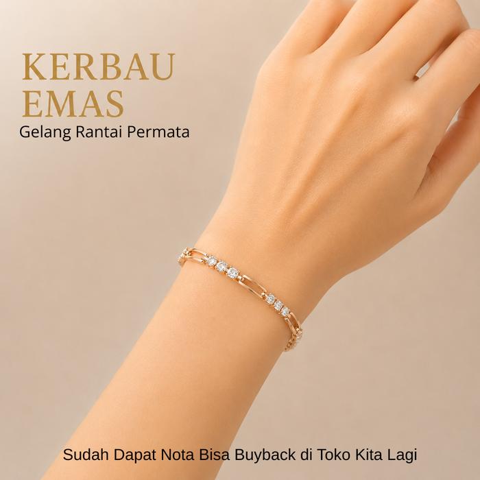 Gelang Rantai Permata by Brand KerbauEmas