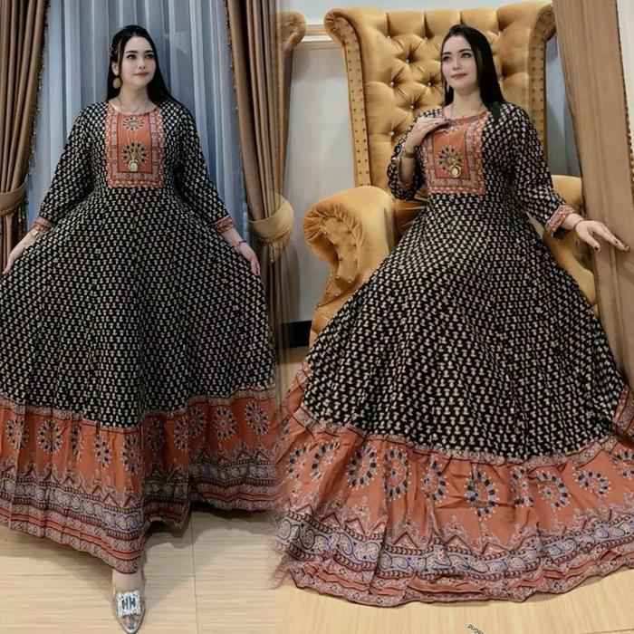 Gamis Hindi Wanita Kejora Versi 2 Super Mayung Tebal Adem Panjang 110cm Lebar 137cm Original Free On