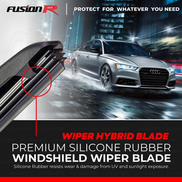 Fusion R Wiper Kaca Mobil Suzuki Carry Karet Wiper Frameless Hybrid Blade Set Premium