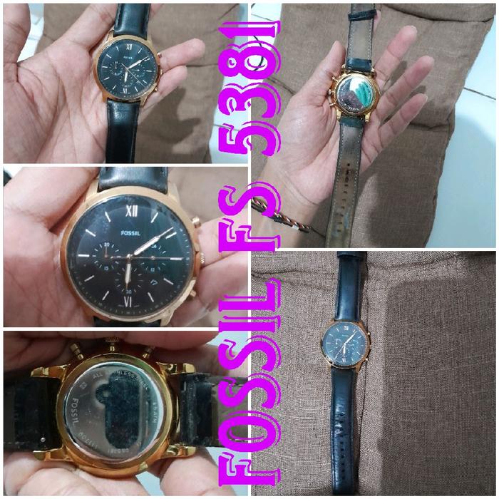 WTS Jam tangan Fossil FS5381 Black Gold Ori Watches