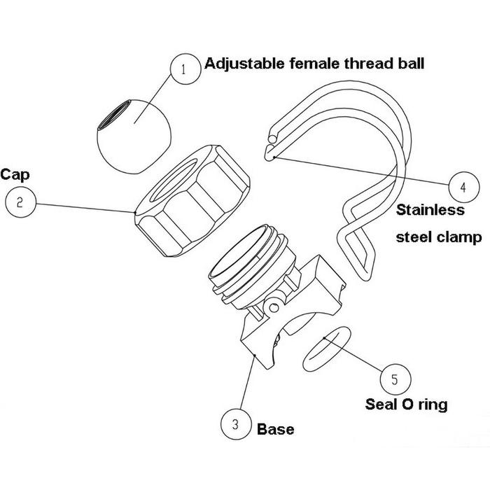 Clamp Spray Nozzle Mist Nozzle Nozzle Penyiram Kabut Air Taman Kebun Nozzle Irigasi Adjustable