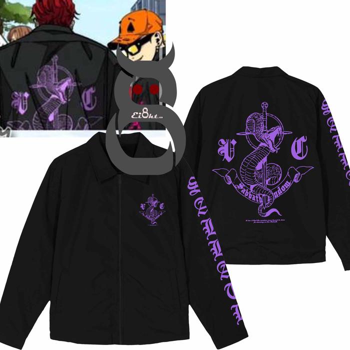 Jaket Coach Sleting Sabbath Crew Wooin / Hyuk Kwon/ Joker / Vinny