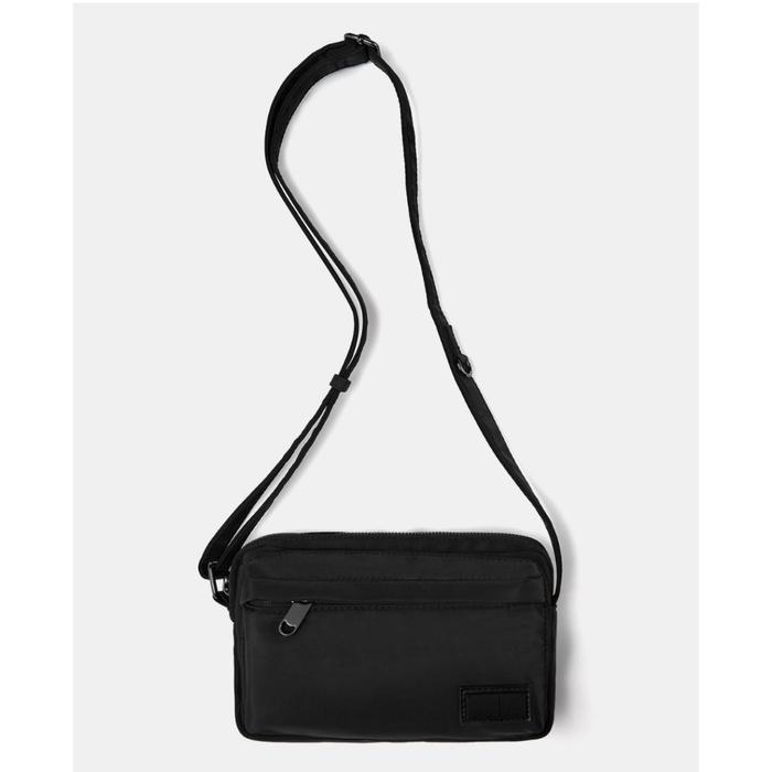 Tas Selempang Pull and Bear Pria Nilon Hitam Original Store