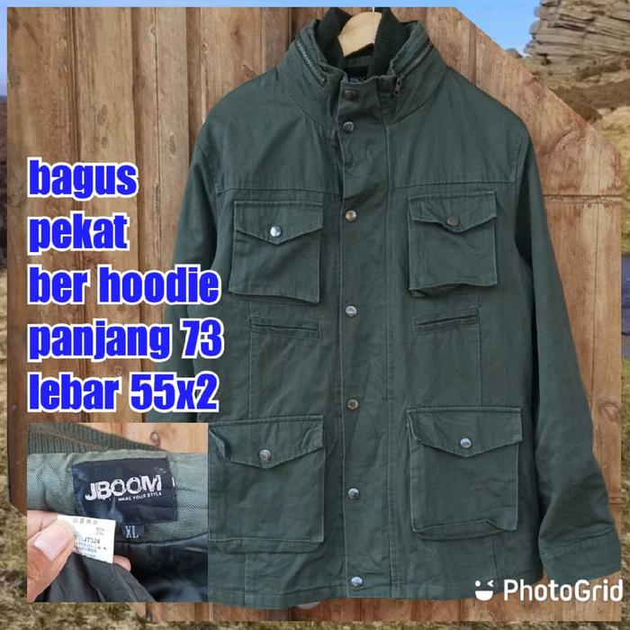 jaket parka army military green hijau m65 fashion jboom Pria