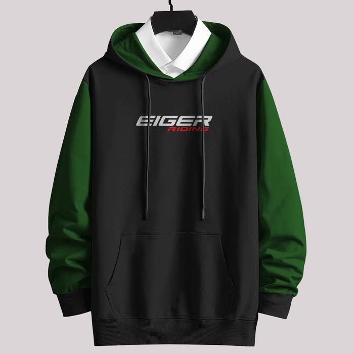 COD Jaket HOODIE EIGER RIDING Lengan Basic Pria/Wanita UK S,M,L,XL,XXL,XXXL,4XL,5XL Sweater Distro U