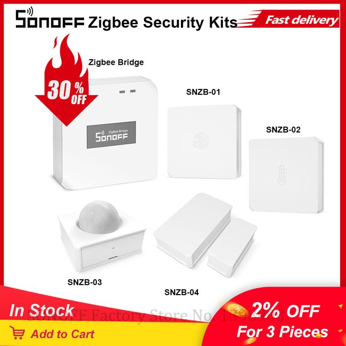 SONOFF Zigbee Bridge/SNZB-01 Wireless Switch/SNZB-02 Temperature
