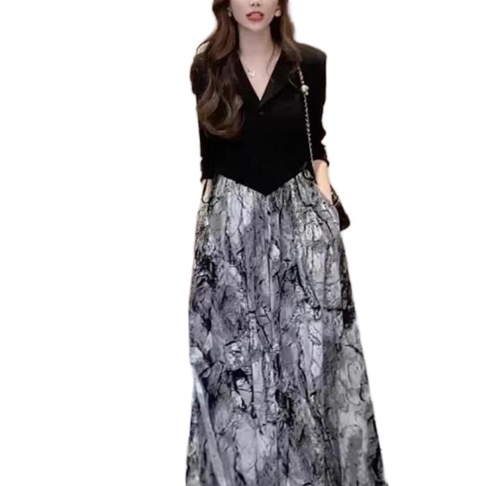 Dress Gauri Midi Import premium TM 96610 original Three M gaun gamis wanita kasual model korean komb