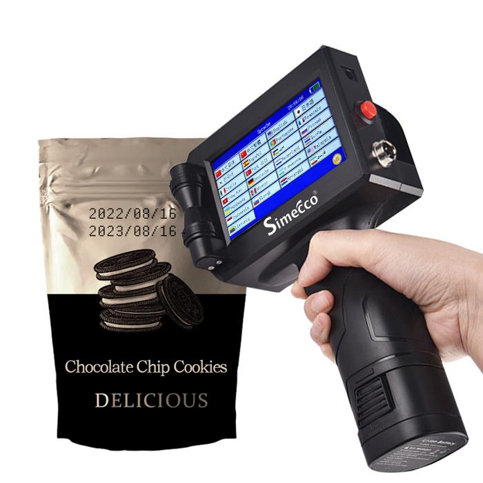 Portable Handheld Inkjet Printer Production Date Barcode Label Coding