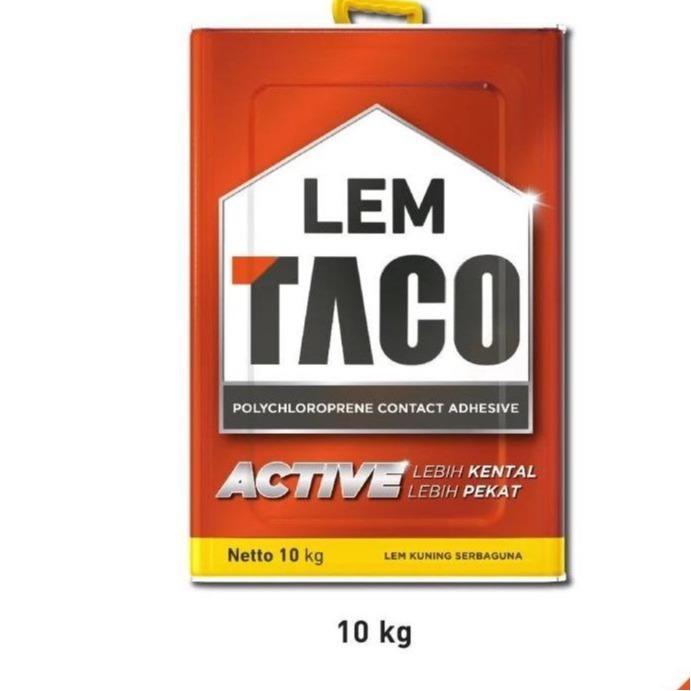 Lem Taco Active / uk Netto 10kg / Lem Vinyl , Kayu, Busa , Kulit, Karpet/ Lem Kuning