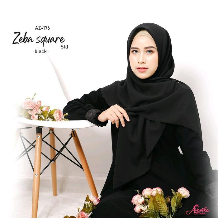 Azamka - Zeba Square - Hijab Segiempat Polos Premium