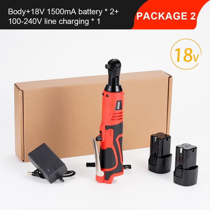 18V Impact Wrench Cordless Rechargeable Electric Wrench 3/8Inch Right