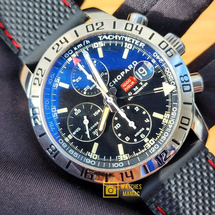 Jam Tangan Super Luxury Original Chopard Mille Miglia GMT Chronograph Automatic Swiss Made