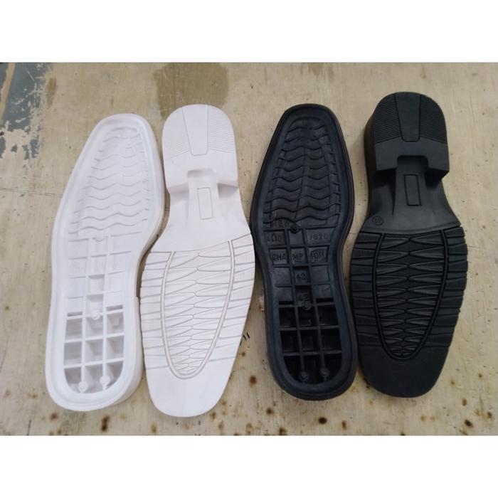 Terbaru Outsole Sol Sepatu Pantofel  Alas Bawah Sepatu PDH TNI POLRI AL PERAWAT Putih Hitam TPR Alto