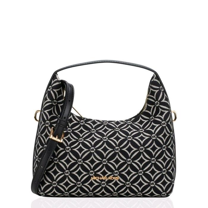 MK Ember Small Messenger Black GHW