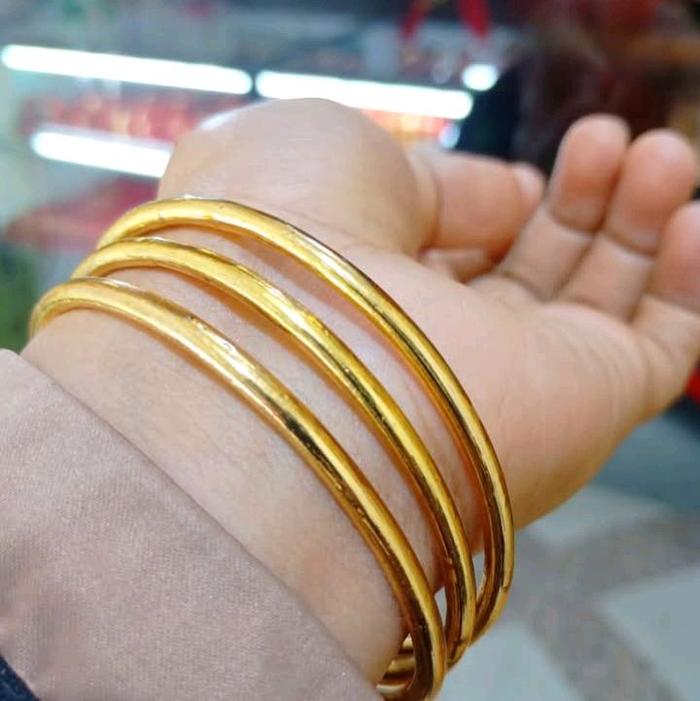 Gelang Keroncong Lapis Emas Kristal