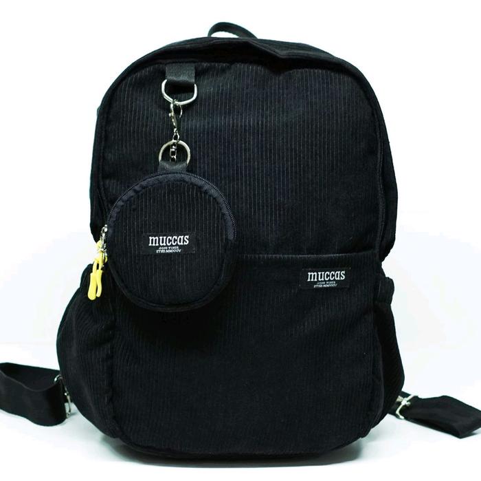 Muccas Backpack Corduroy / Tas Ransel corduroy / Tas Ransel wanita Sekolah