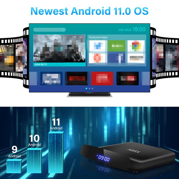 Smart A95X W2 4K TV Box Android 11 4G 64GB Android TVBOX Allwinner