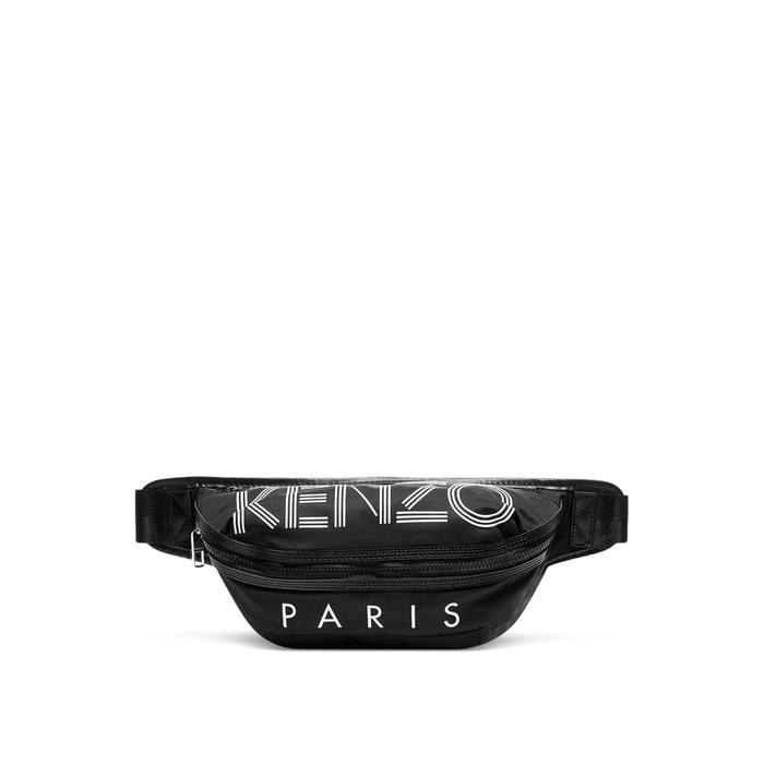 KENZO Paris logo print bumbag  Black
