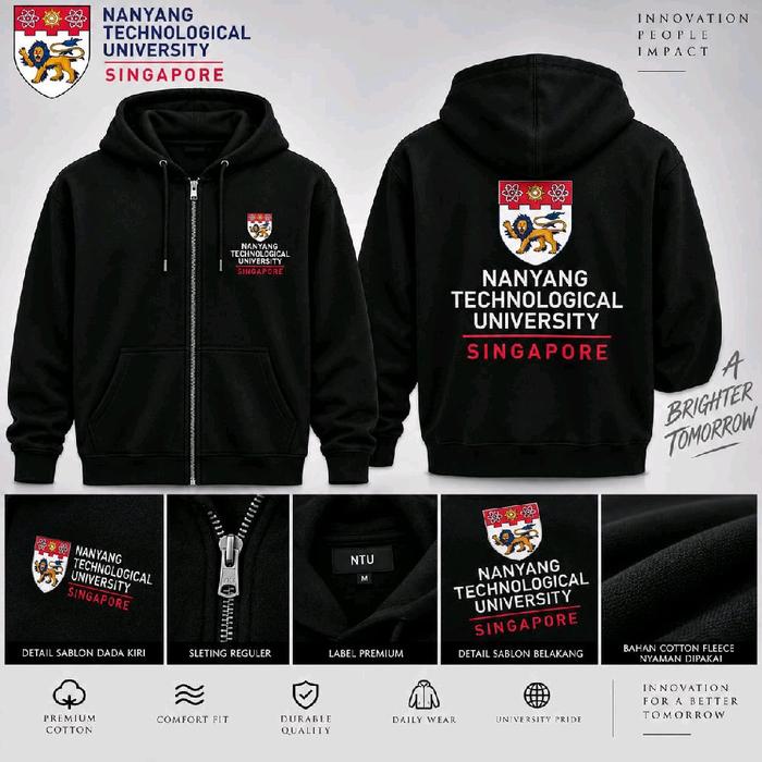 JAKET PRIA NTU UNIVERSITY NANYANG TECHNOLOGY UNIVERSITY SINGAPORE ~ BISA PILIH WARNA JAKET