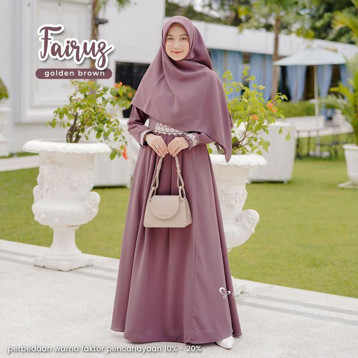 Fairuz dress only by salvina hijab TERLARIS|BEST QUALITY|BEST SELLER