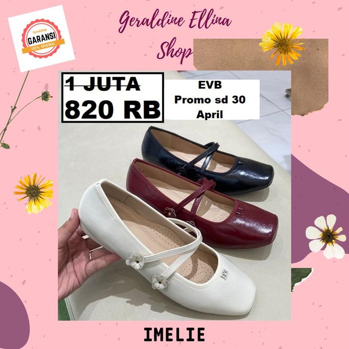Sepatu flat shoes wanita seri IMELIE EVB SALE original 100%