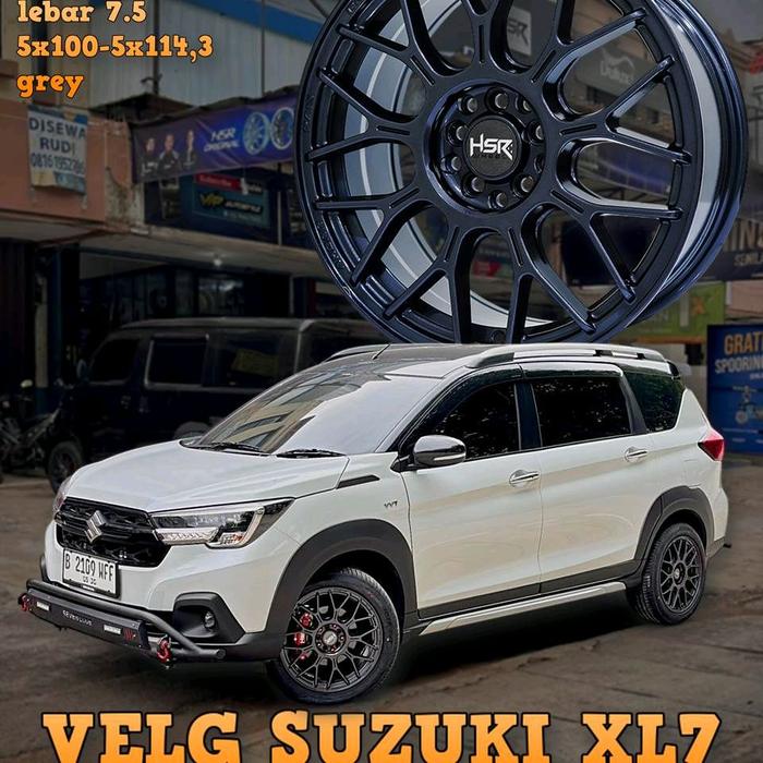 VELG SUZUKI XL7 R17 HSR RAI S5 5X114,3 GREY MAKIN GANTENG RATA BODY