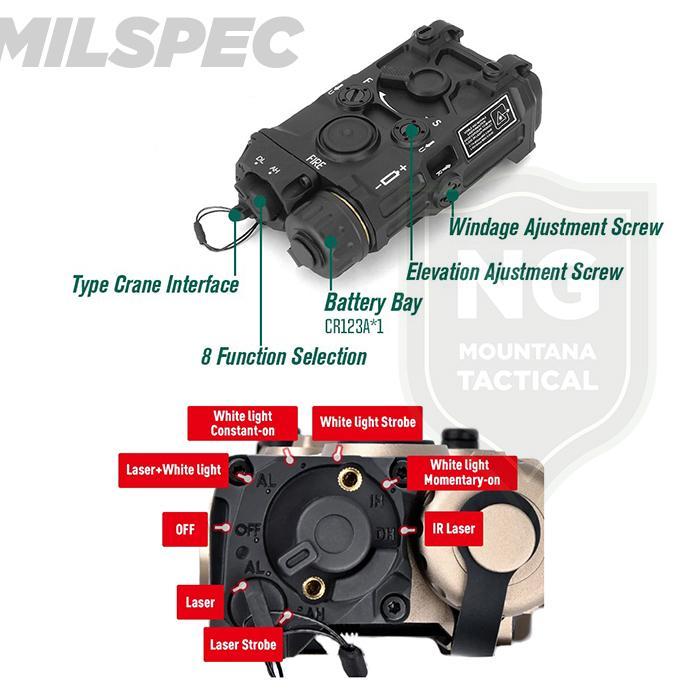STOK TERBATAS !!!! EOTECH OGL LASER SIGHT METAL CNC FLASHLIGHT TACTICAL IR VISIBLE LASER TERJANGKAU