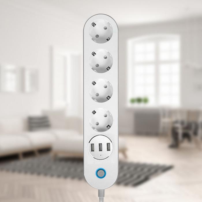 Smart WiFi Power Strip Socket Remote Control Smart Power Strip