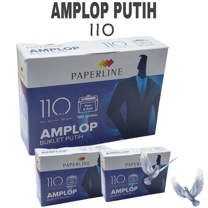 Amplop Putih Paperline Ppl 110 Lem /Amplop Surat