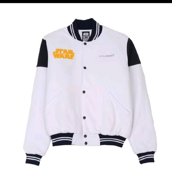 Kalibre Jaket Varsity Starwars White-Blue