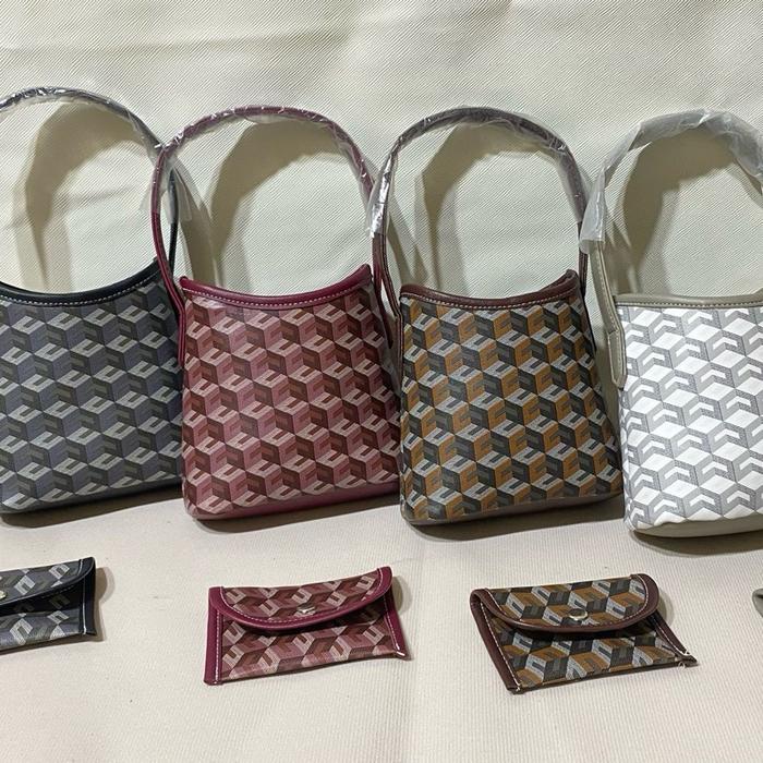 Allesso Mini Hobo Bag C Ng Semi Mirror Small Mini Tas Sling Bag Kasual free Dompet Pouch untuk Wanit