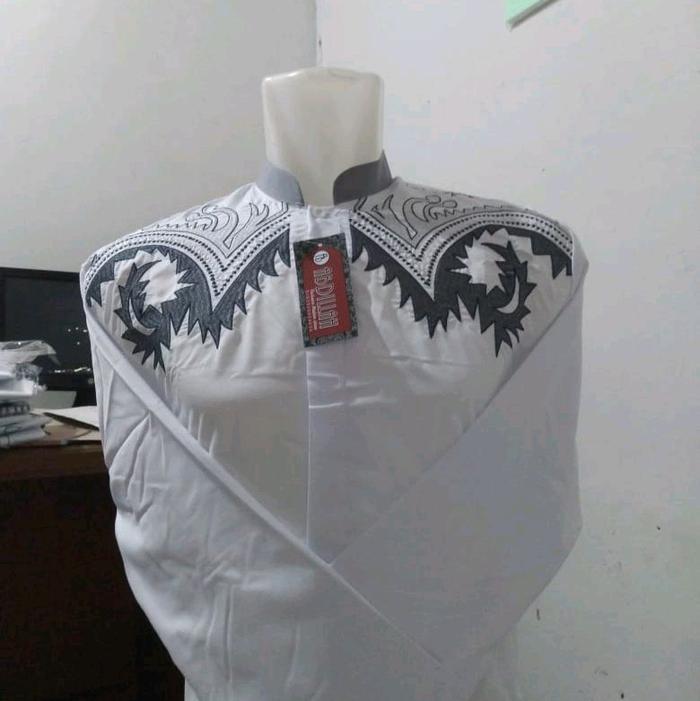 baju Koko abdilah lengan panjang putih