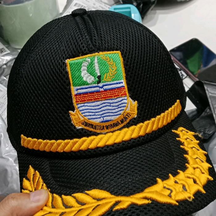 topi jaring bekasi/topi jaring logo bekasi
