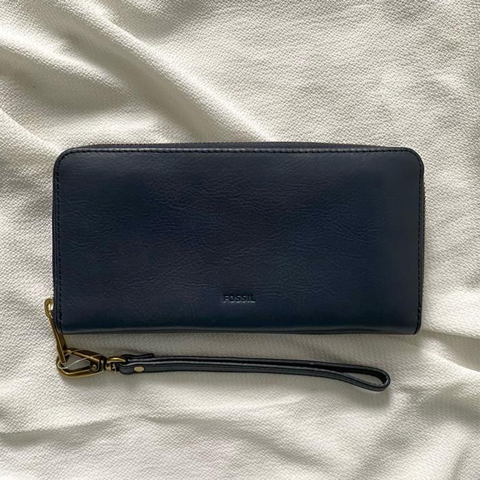 Authentic Fossil Long Zip Wallet | Dompet Panjang Cewek