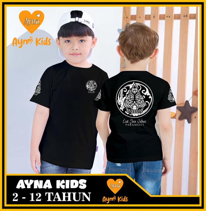 kaos atasan anak laki laki perempuan model kekinian design EAST JAVA CULTURE kaos anak sehari hari k