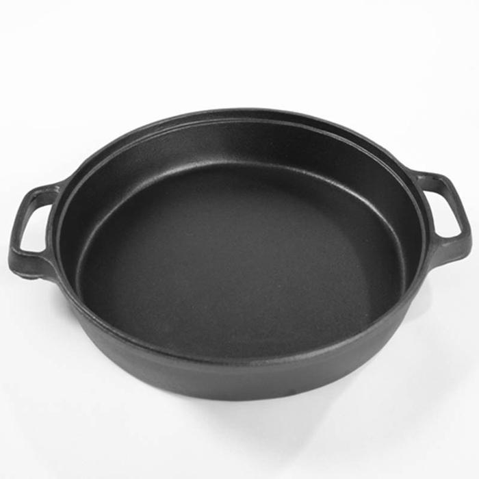 Cast Iron Skillet Handmade Raw Iron Frying Pan Deepened Uncoated