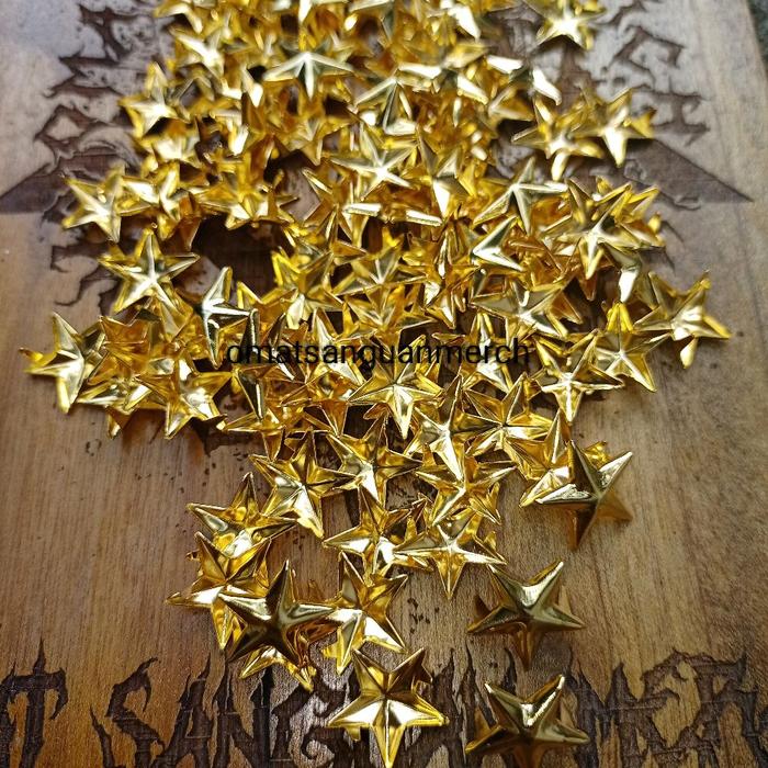 SPIKE PIN BINTANG WARNA EMAS KERAH BAJU PANGKAT TNI POLRI PASKIBRA