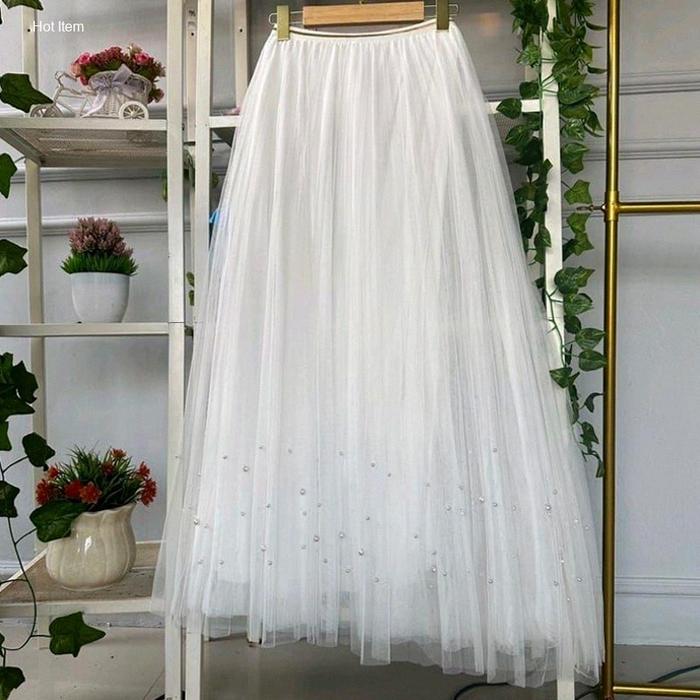 Rok Tutu Mutiara Premium ( RR )/Rok Tutu Mutiara (Sebar) | Hot Item