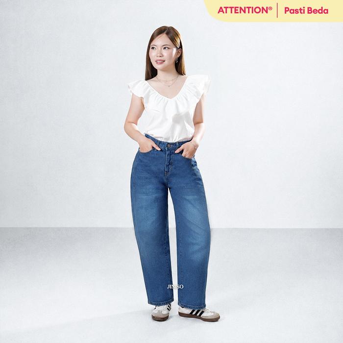 JINISO EVERYDAY ATTENTION - 880 Barrel Highwaist Celana Jeans Wanita