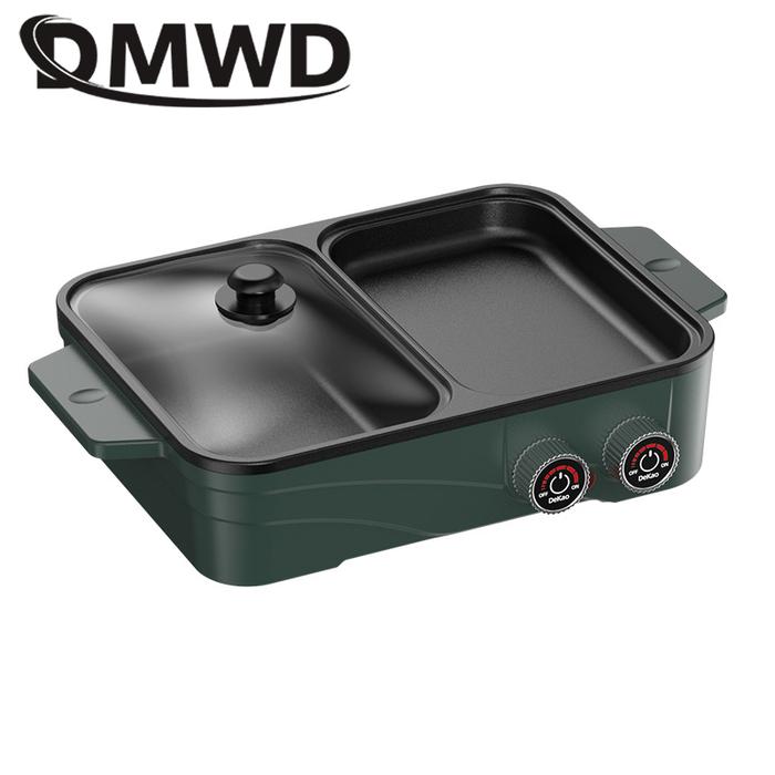Multifunction Electric Cooker Hotpot Barbecue Grill Griddle Egg
