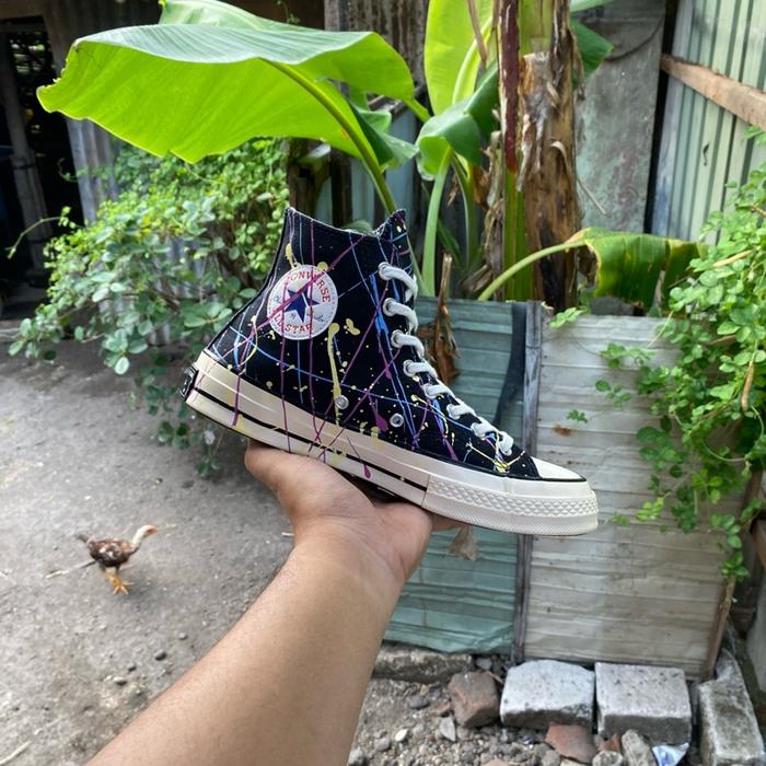 Converse 70s paint splater