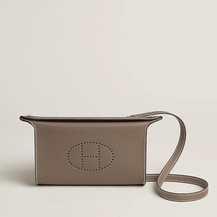 Tas Premium Wanita,HERMES,Hermes Videpoches shoulder bag,gray