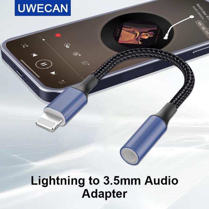 MFI Lightning iPhone to 3.5mm Aux Audio Headphone/Earphone Jack