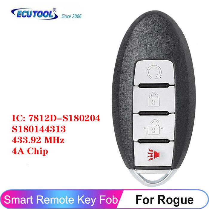 ECUTOOL 4 Buttons Remote Key Fob For Nissan Rogue 2017 2018 IC: