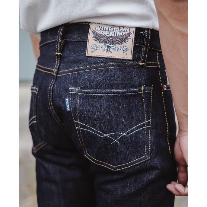 PROMO TERMURAH!!! Denim Selvedge Pria, Wingman Denim, 16oz MANDALA