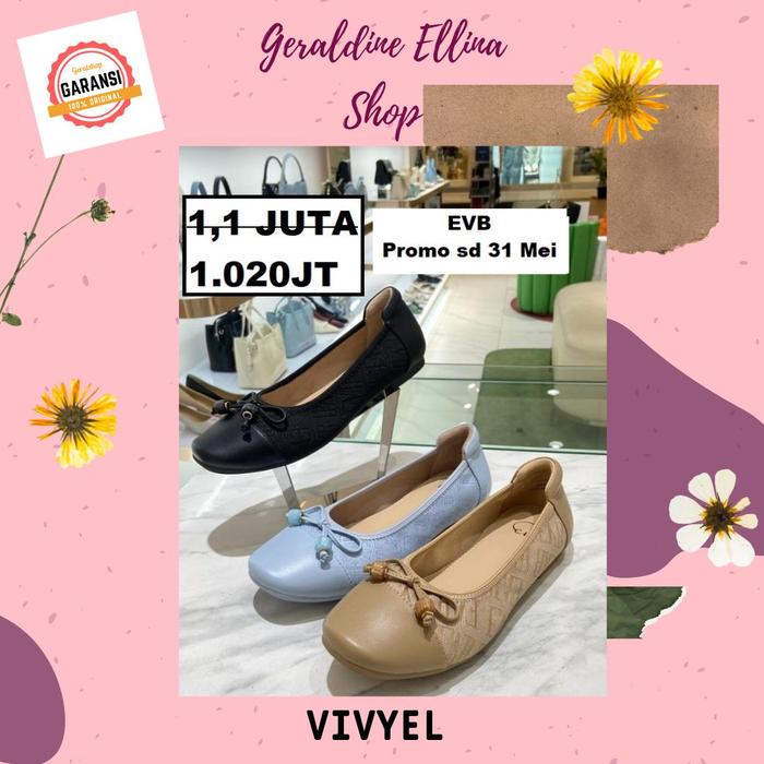 Sepatu flat shoes wanita seri VIVYEL EVB SALE original 100%